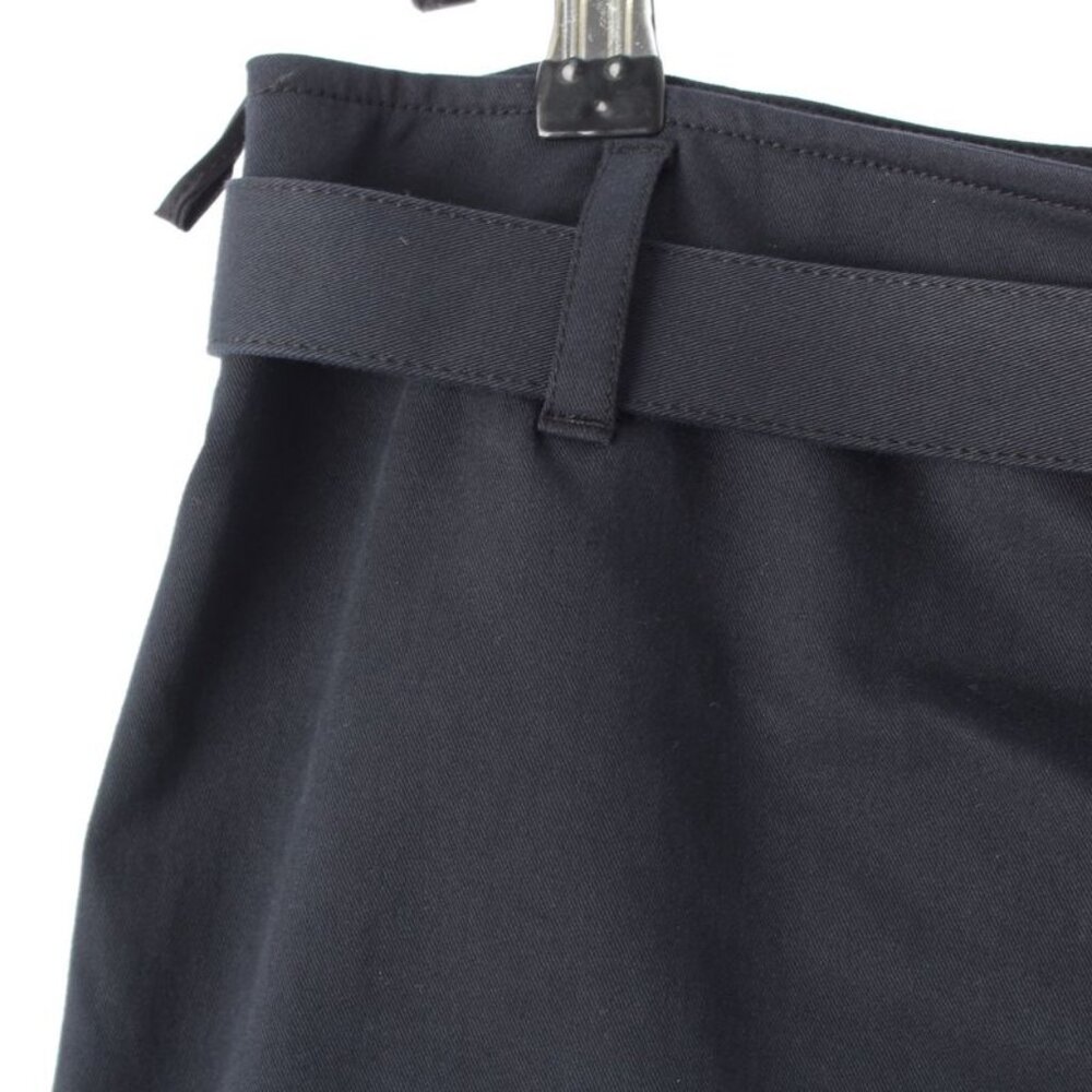 Prada Logo Belt Skirt Knee Length Navy 42 - Picture 3 of 10